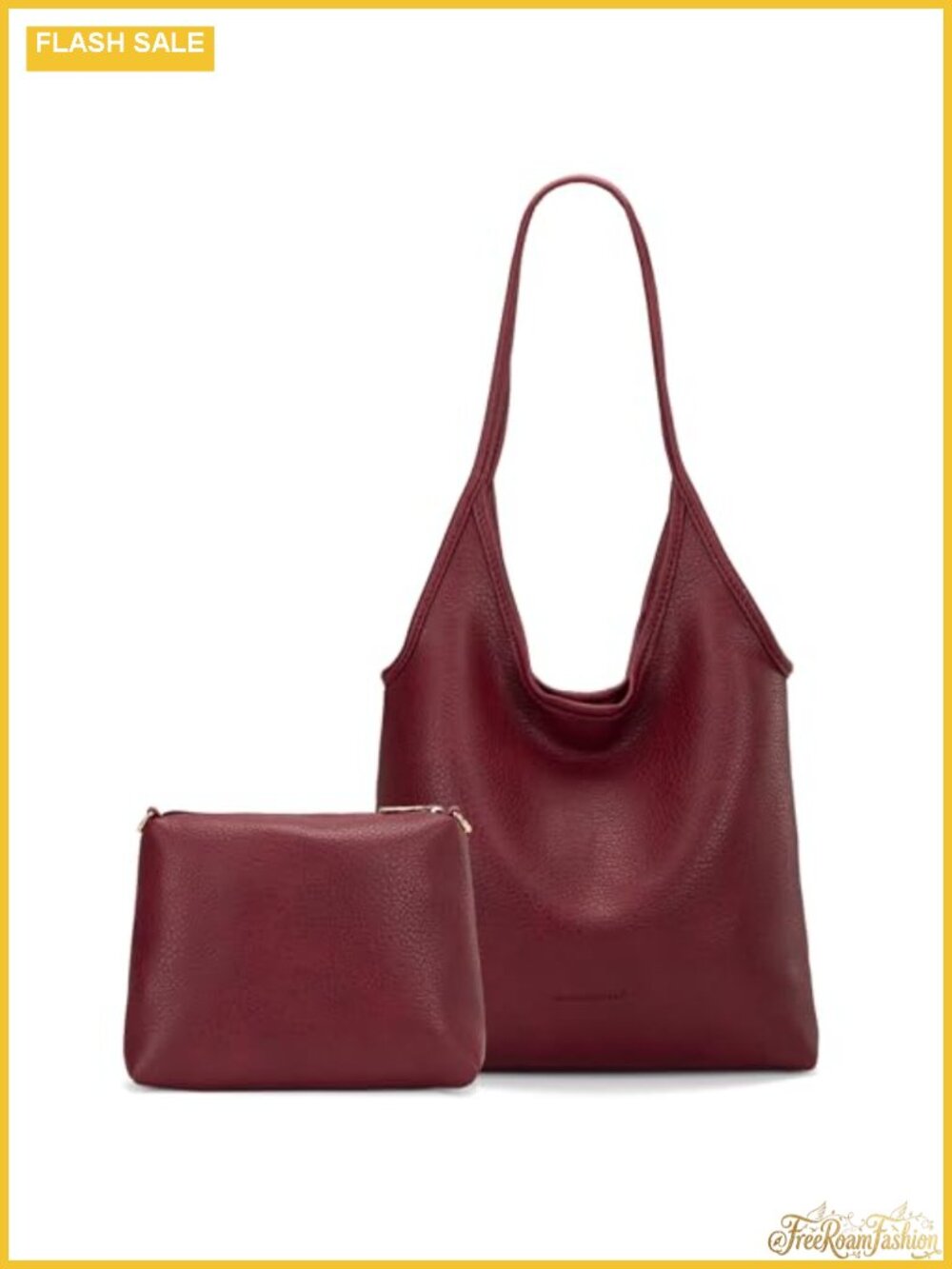 Slouchy Hobo Bag Soft Faux Leather Shoulder Purse Top Handle Handbag